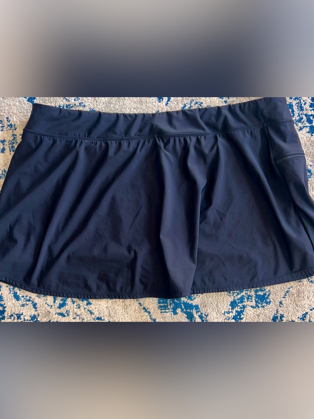 Kohl's Black Solid swim Skirt